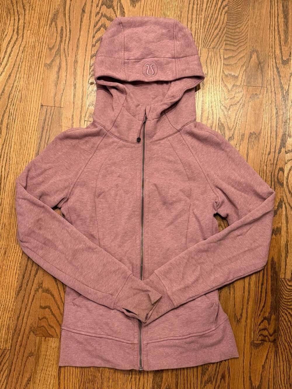 Lululemon Scuba Hoodie Full Zip Heathered Pink
